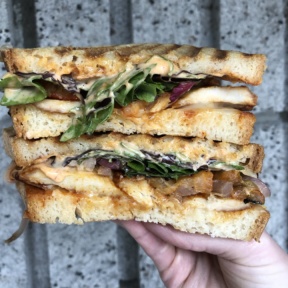 Gluten-free sandwich from Fratelli Cafe