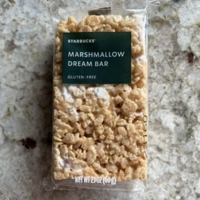 Gluten-free marshmallow dream bar from Starbucks