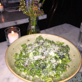 Gluten free kale salad from Dudley's