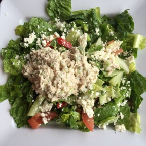 Gluten free tuna salad from The Sidewalk Cafe