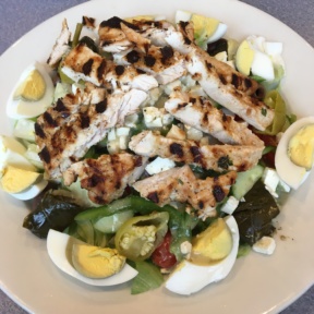 Grilled chicken Greek salad from Elm Street Diner