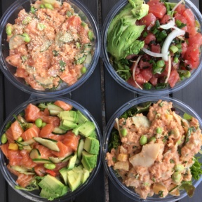 Gluten-free poke at Spinfish Poke