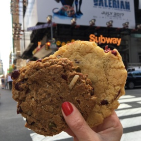 Gluten-free cookies in Times Square