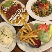 Gluten-free lunch spread from Heartland Brewery