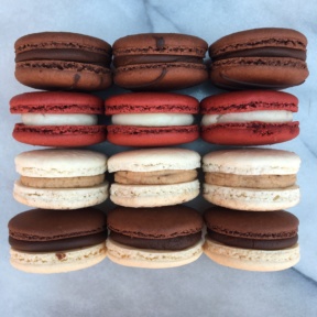 Four gluten-free macaron flavors