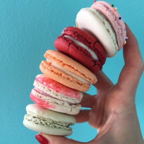 Five gluten free macarons from Joy and Sweets