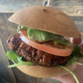 Gluten-free vegan burger from Bareburger