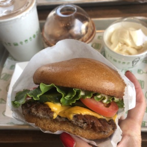 Gluten-free cheeseburger at Shake Shack