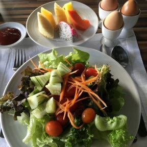 Breakfast spread from Majestic Grand Hotel Bangkok