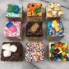 Gluten-free decorated rice krispy treats from Treat House