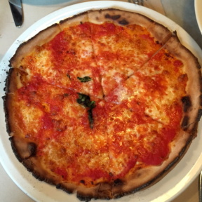 Gluten free margherita pizza from RossoPomodoro