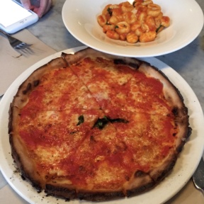 Gluten free gnocchi and pizza from RossoPomodoro