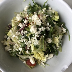 Gluten-free Greek salad from 800 Degrees Pizza