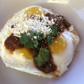Huevos rancheros from Coral Tree Cafe
