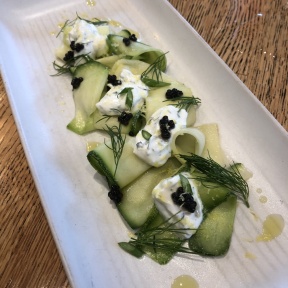 Gluten-free zucchini carpaccio from South End