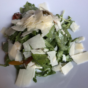 Gluten-free arugula salad from Risotteria Melotti