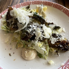 Gluten-free Brussels sprouts from Almond Restaurant