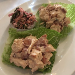 Gluten-free lobster lettuce wraps from L'escale