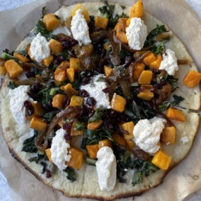 Gluten-free squash pizza from True Food Kitchen