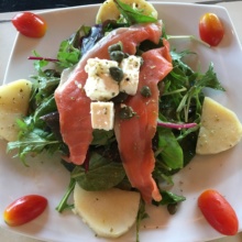 Smoked salmon salad by Wine Connection
