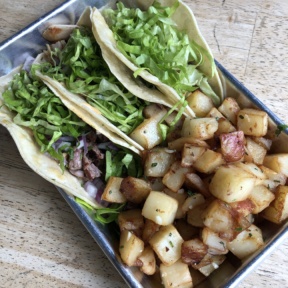 Gluten-free tacos from Fratelli Cafe