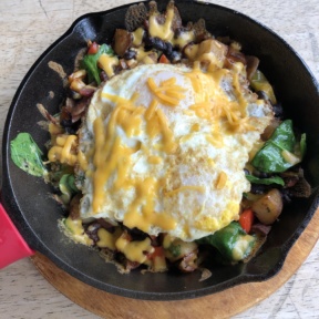 Gluten-free bacon hash from Fratelli Cafe