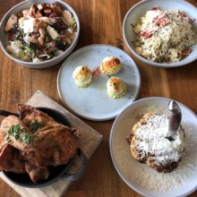 Gluten-free lunch spread from Yardbird