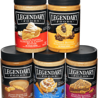 Gluten-free nut butters by Legendary Foods