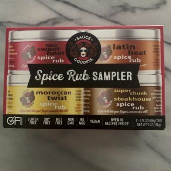 Gluten-free spice rubs by Sauce Goddess