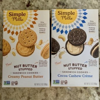 Gluten-free nut butter stuffed sandwich cookies by Simple Mills