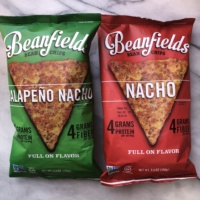 Nacho chips from Beanfield Snacks