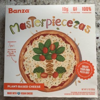 Gluten-free plant-based cheese pizza by Banza