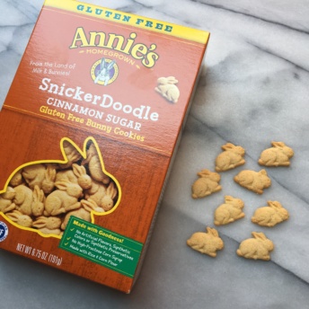 Gluten-free bunny cookies from Annie's