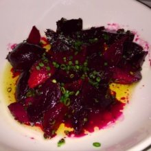 Gluten-free roasted beet salad from August