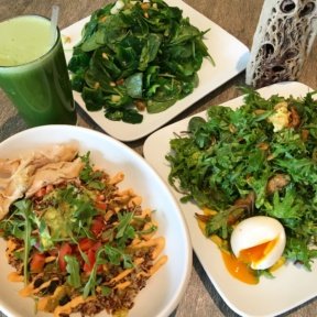 Gluten-free lunch spread from Beefsteak