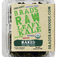 Gluten free, vegan, non-GMO, kosher kale chips by Brad's Raw Foods