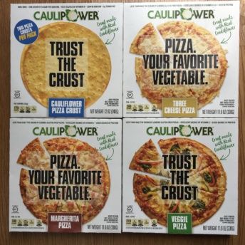 Gluten-free cauliflower pizza from Caulipower
