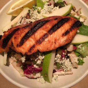 Gluten-free salmon salad from Centro