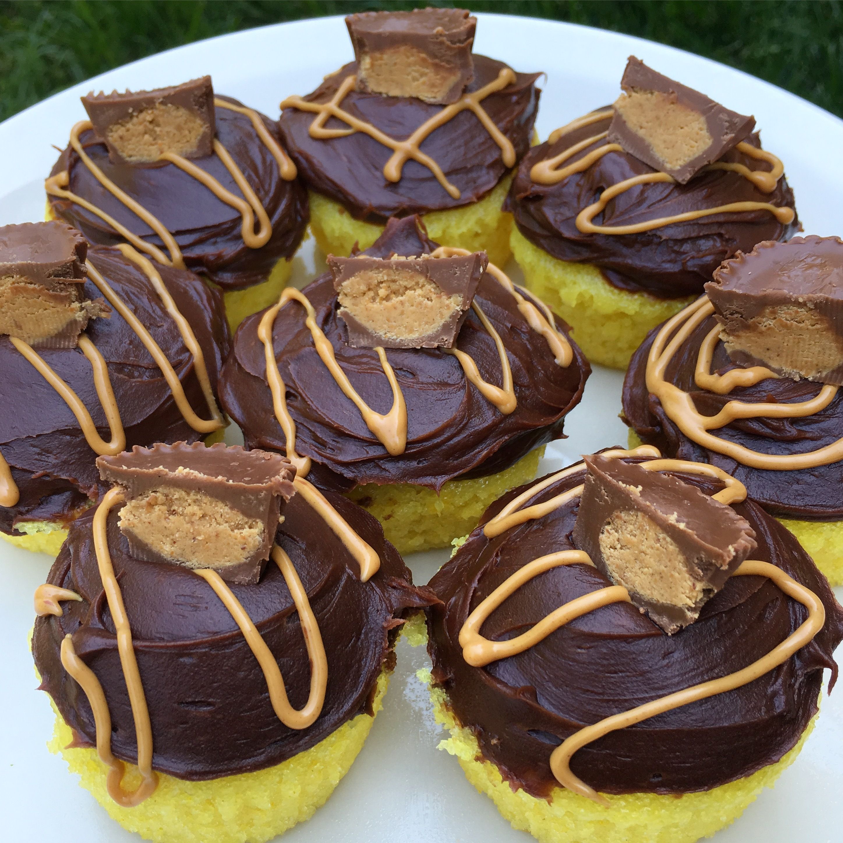 Chocolate Peanut Butter Swirl Cupcakes | Gluten Free Follow Me