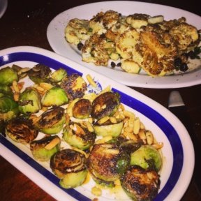 Gluten-free brussels sprouts and cauliflower from Crispo
