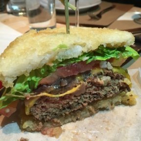 Gluten-free burger from Delicatessen