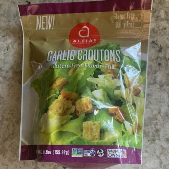 Gluten-free croutons by Aleia's