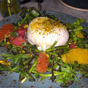 Gluten-free burrata from Dudley's