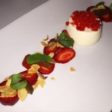 Gluten-free panna cotta from Esca