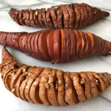 Gluten-free Hasselback Sweet Potatoes