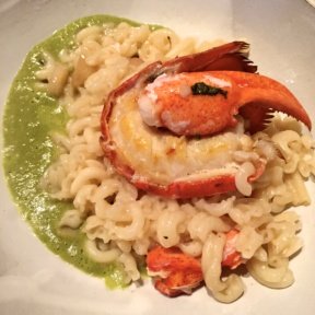 Gluten-free lobster pasta from Faro