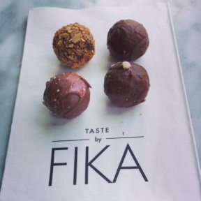 Gluten-free chocolate truffles from Fika