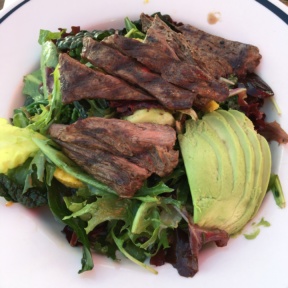 Gluten-free steak salad from Gladstone's