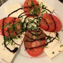 Gluten-free caprese salad from Grimaldi's