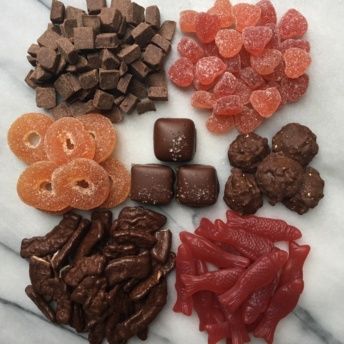 Gluten-free chocolate and candy platter by HunnyBon